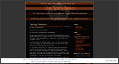 Desktop Screenshot of lastyearsqueen.wordpress.com