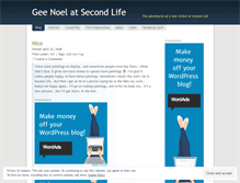 Tablet Screenshot of noelgee.wordpress.com