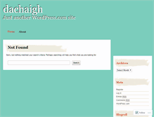 Tablet Screenshot of dachaigh.wordpress.com