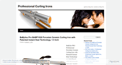 Desktop Screenshot of professionalcurlingirons.wordpress.com