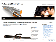 Tablet Screenshot of professionalcurlingirons.wordpress.com