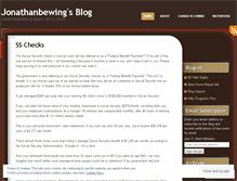 Tablet Screenshot of jonathanbewing.wordpress.com
