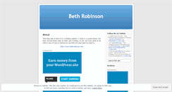 Desktop Screenshot of bethrobinson.wordpress.com