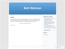 Tablet Screenshot of bethrobinson.wordpress.com