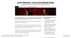 Desktop Screenshot of juniorministers.wordpress.com