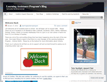 Tablet Screenshot of learningassistanceprogram.wordpress.com