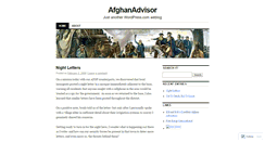 Desktop Screenshot of afghanadvisor.wordpress.com