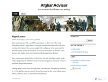 Tablet Screenshot of afghanadvisor.wordpress.com