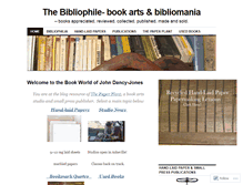 Tablet Screenshot of bookarts.wordpress.com