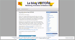 Desktop Screenshot of leblogvertone.wordpress.com