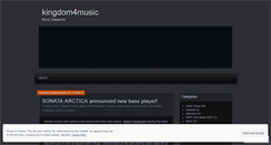 Desktop Screenshot of kingdom4music.wordpress.com