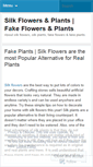 Mobile Screenshot of fakeplants.wordpress.com