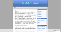 Desktop Screenshot of itsallaboutbeauty.wordpress.com