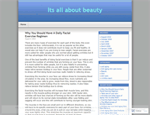 Tablet Screenshot of itsallaboutbeauty.wordpress.com