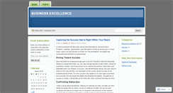 Desktop Screenshot of businessexcel.wordpress.com