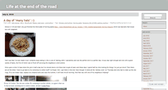 Desktop Screenshot of lifeattheendoftheroad.wordpress.com