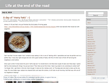 Tablet Screenshot of lifeattheendoftheroad.wordpress.com