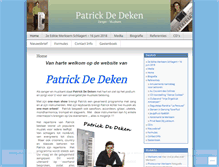 Tablet Screenshot of patrickdedeken.wordpress.com