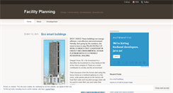 Desktop Screenshot of facilityplanning.wordpress.com