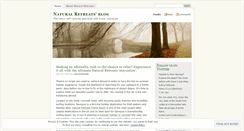 Desktop Screenshot of naturalretreats.wordpress.com