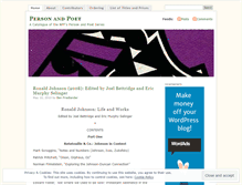 Tablet Screenshot of personandpoet.wordpress.com
