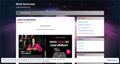 Desktop Screenshot of mistiknumeroloji.wordpress.com