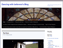 Tablet Screenshot of dancingwithbelievers.wordpress.com