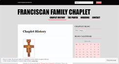 Desktop Screenshot of franciscanchaplet.wordpress.com