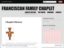 Tablet Screenshot of franciscanchaplet.wordpress.com