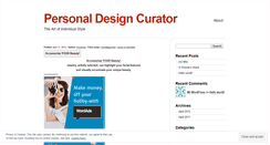 Desktop Screenshot of personaldesigncurator.wordpress.com