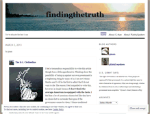 Tablet Screenshot of gmanfortruth.wordpress.com