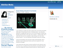 Tablet Screenshot of bitesizemedia.wordpress.com