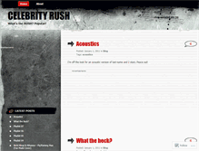 Tablet Screenshot of celebrityrush.wordpress.com