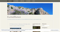 Desktop Screenshot of karmelblumen.wordpress.com