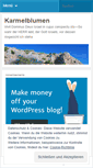 Mobile Screenshot of karmelblumen.wordpress.com