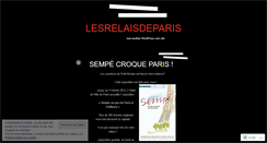 Desktop Screenshot of lesrelaisdeparis.wordpress.com