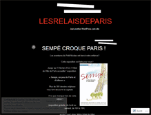 Tablet Screenshot of lesrelaisdeparis.wordpress.com