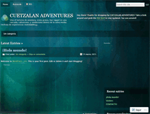 Tablet Screenshot of cuetzalanadventures.wordpress.com