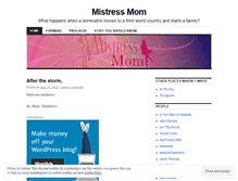 Tablet Screenshot of mistressmom.wordpress.com