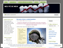 Tablet Screenshot of meupedemeia.wordpress.com