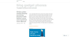 Desktop Screenshot of bloggadgetphones.wordpress.com