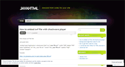 Desktop Screenshot of javahtml.wordpress.com