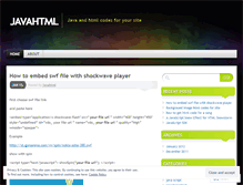 Tablet Screenshot of javahtml.wordpress.com