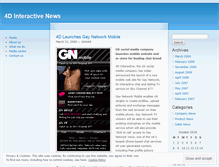 Tablet Screenshot of 4dnews.wordpress.com