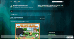 Desktop Screenshot of farmvillefanatics.wordpress.com