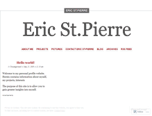 Tablet Screenshot of ericstpierre.wordpress.com