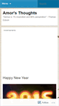 Mobile Screenshot of amorsthoughts.wordpress.com