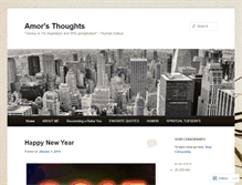 Tablet Screenshot of amorsthoughts.wordpress.com