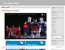 Tablet Screenshot of mahou.wordpress.com