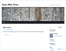 Tablet Screenshot of jeftaylor.wordpress.com